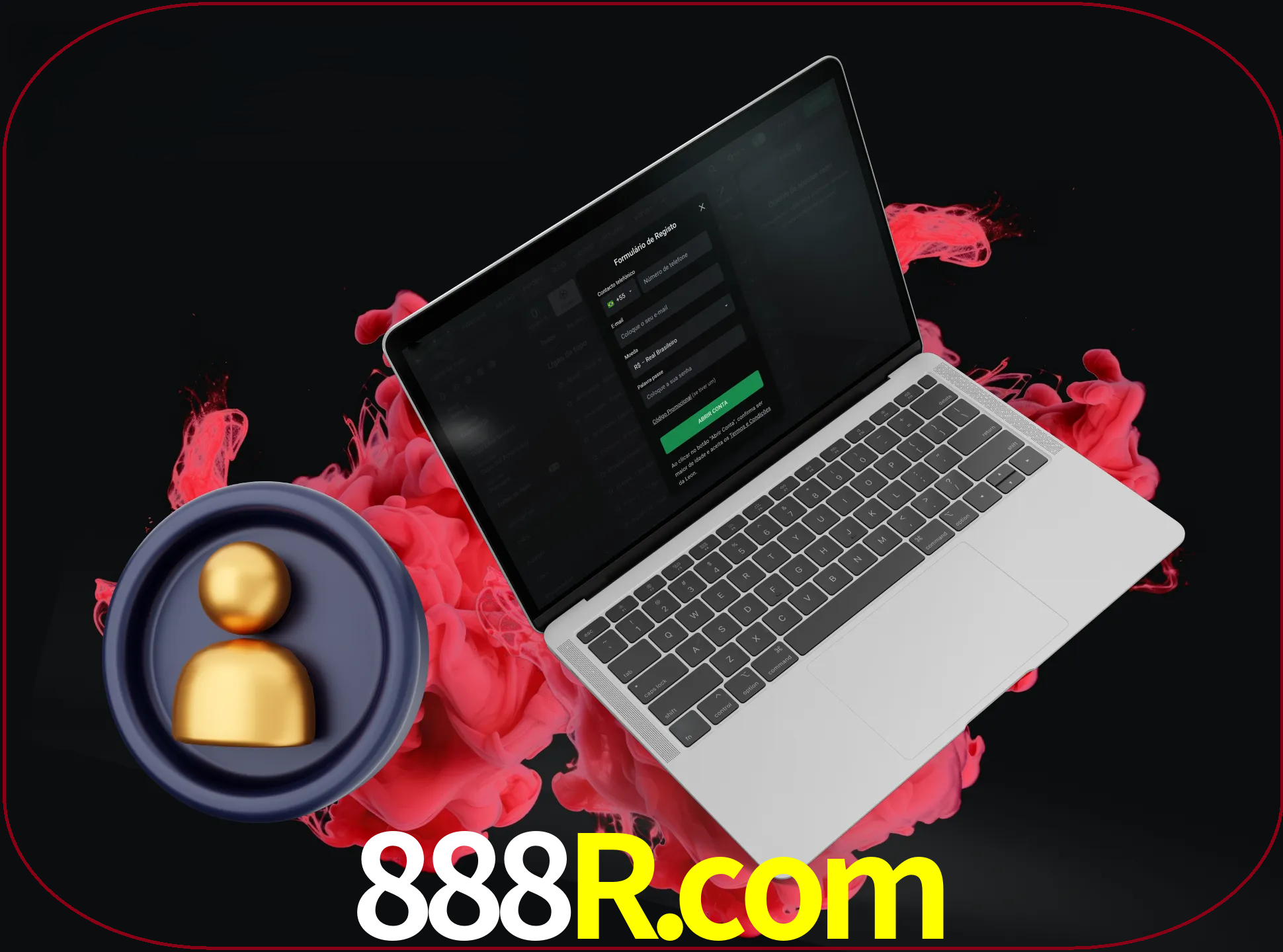No cabeçalho do site 888r, clique no botão que o levará a um formulário especial onde terá de introduzir as suas informações actuais.