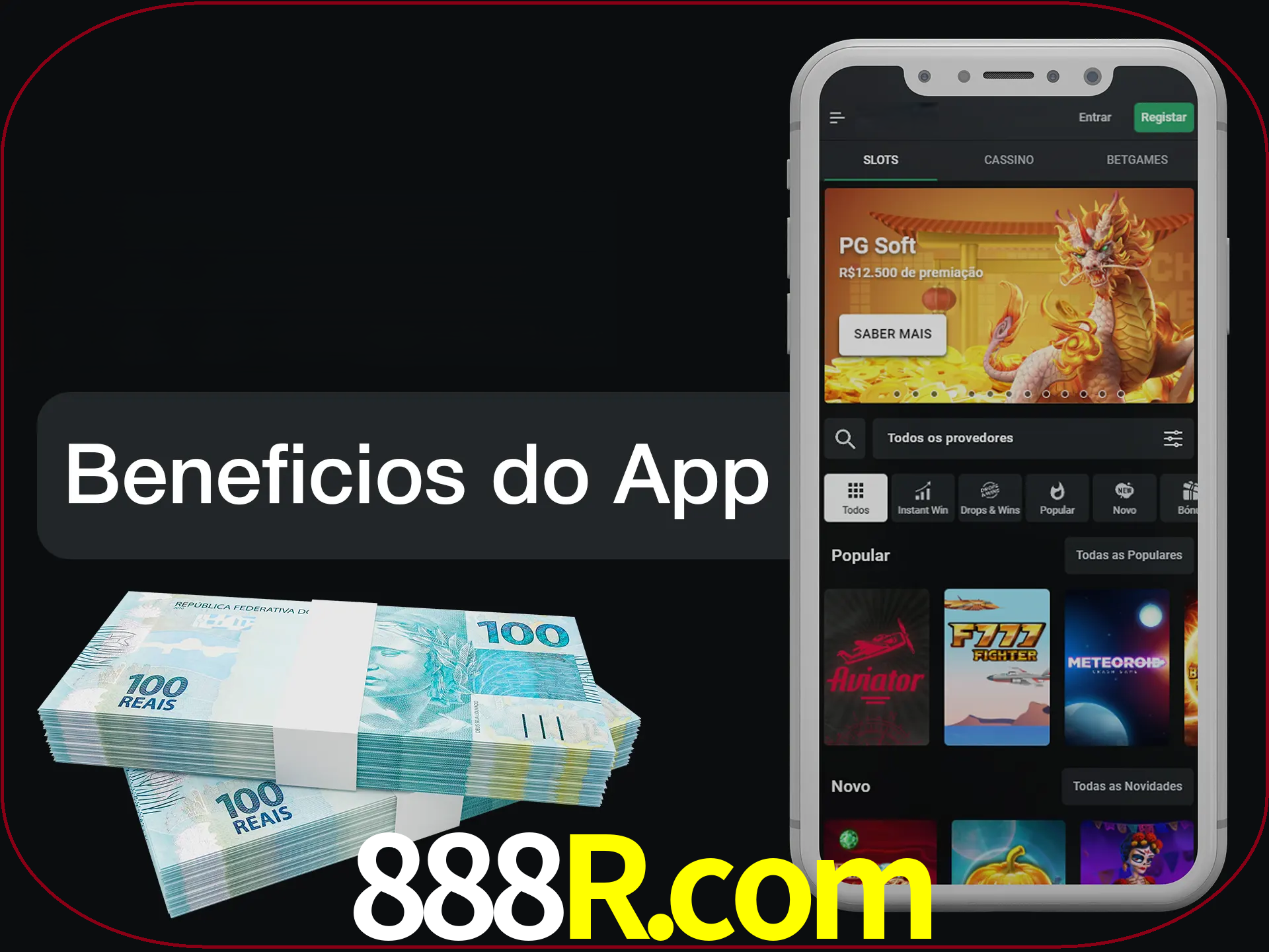 Obtenha todos os benefícios usando o aplicativo.