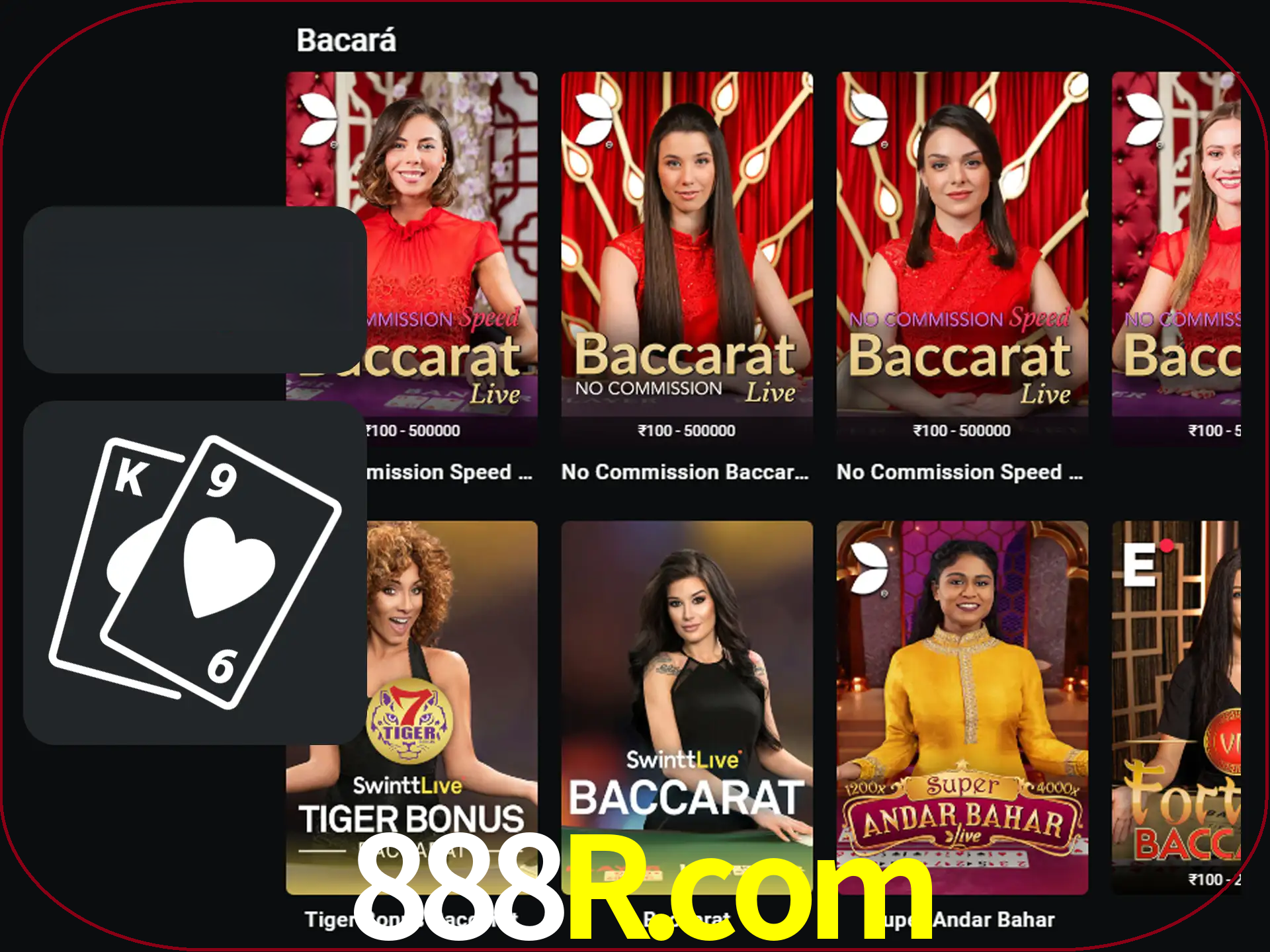 Ganhe muito dinheiro jogando jogos de bacará.