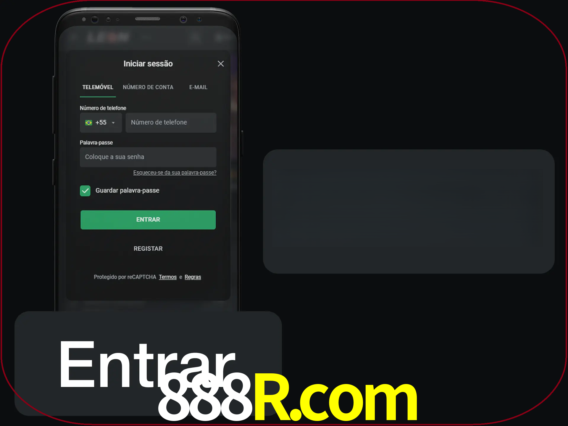 Faça o login para começar a apostar e jogar no cassino.
